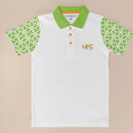 Polo blanc-vert
