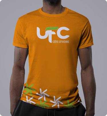 Tee-shirt Orange UFC